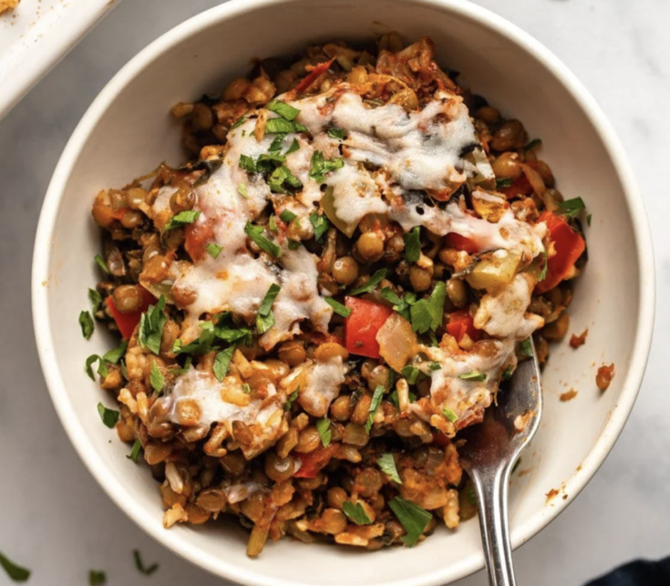 Vegan Stuffed Pepper Casserole